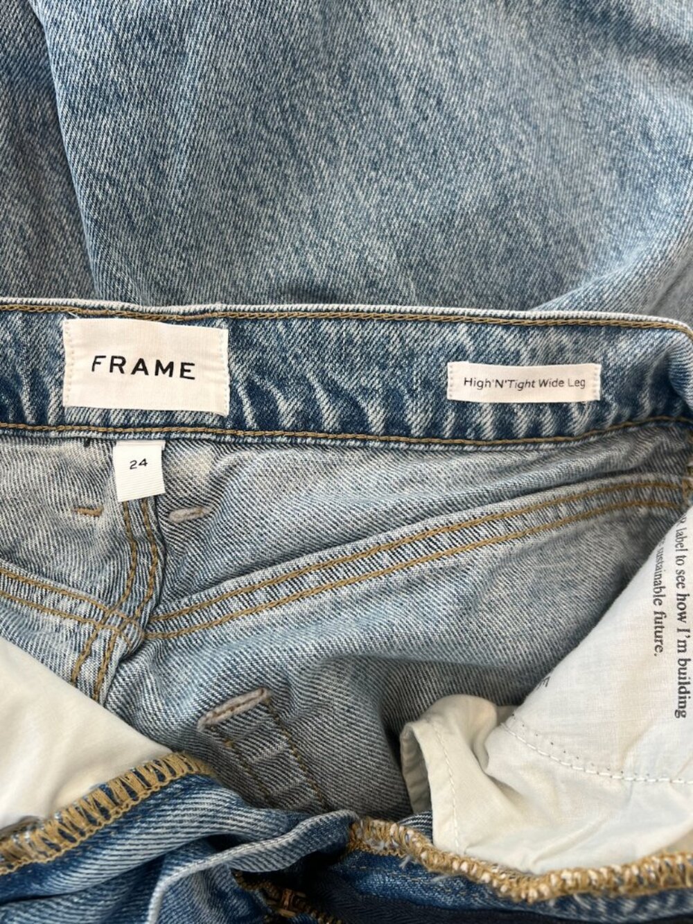 Frame | Le High N Tight Wide Leg - Picture 6 of 6